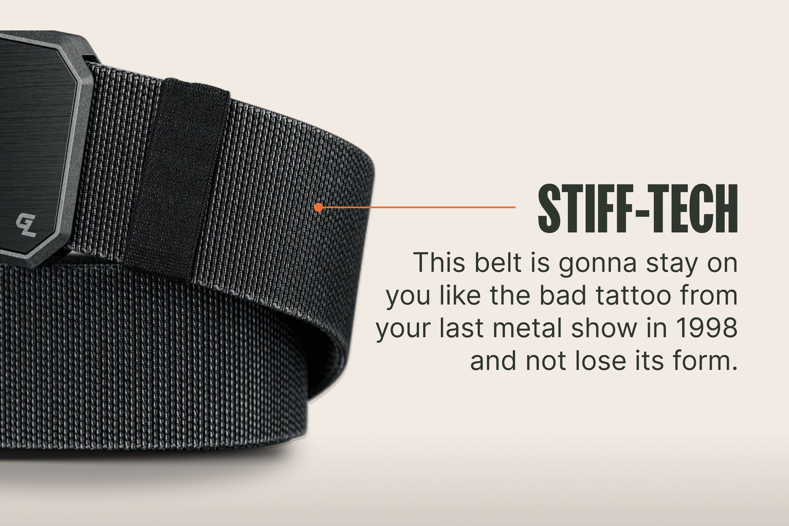 Groove Belt Gun Metal/Black