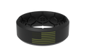 Edge Hero - America Black &amp; Moss Green Flag Ring