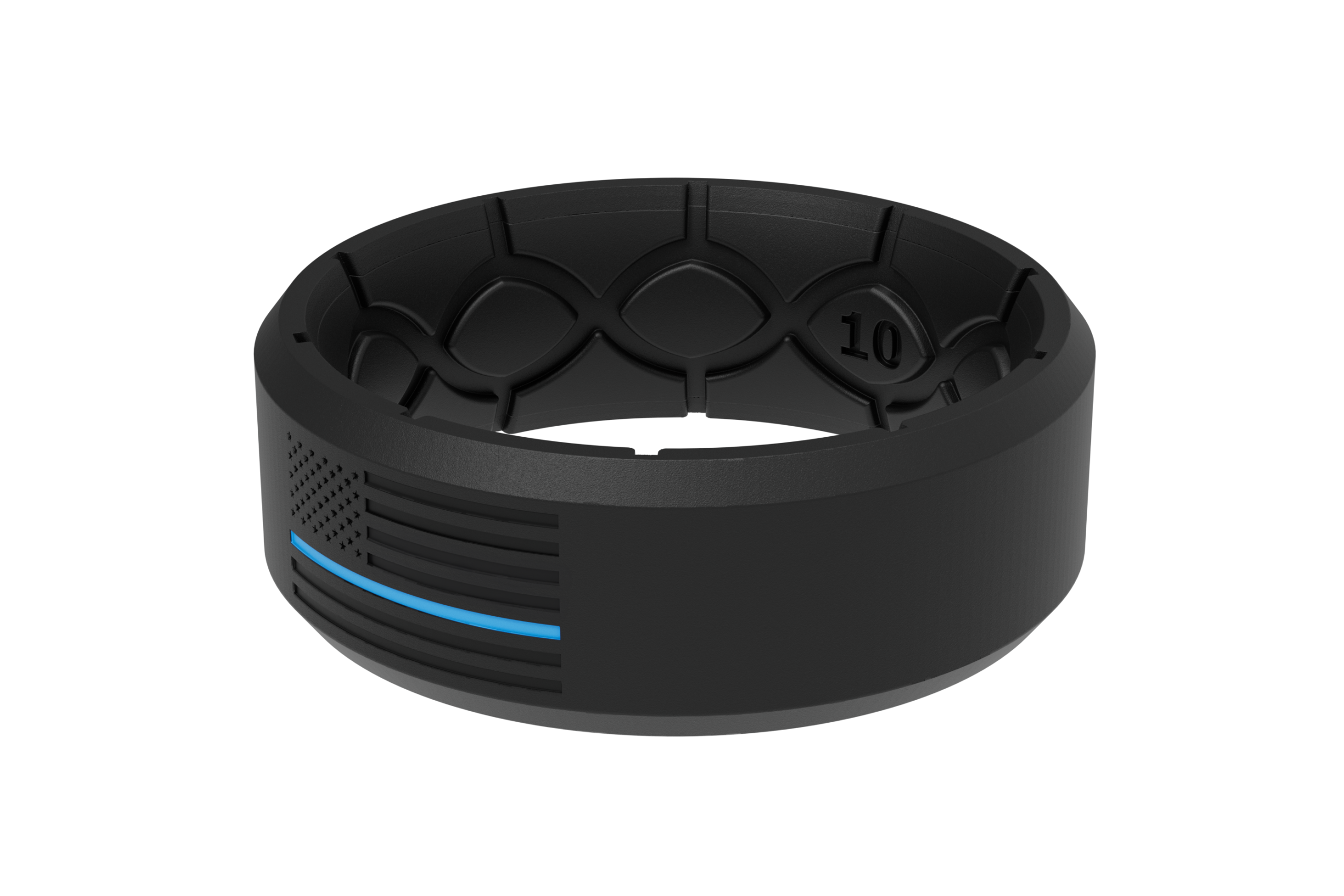 Edge Hero - Protector Black/Blue Line Ring