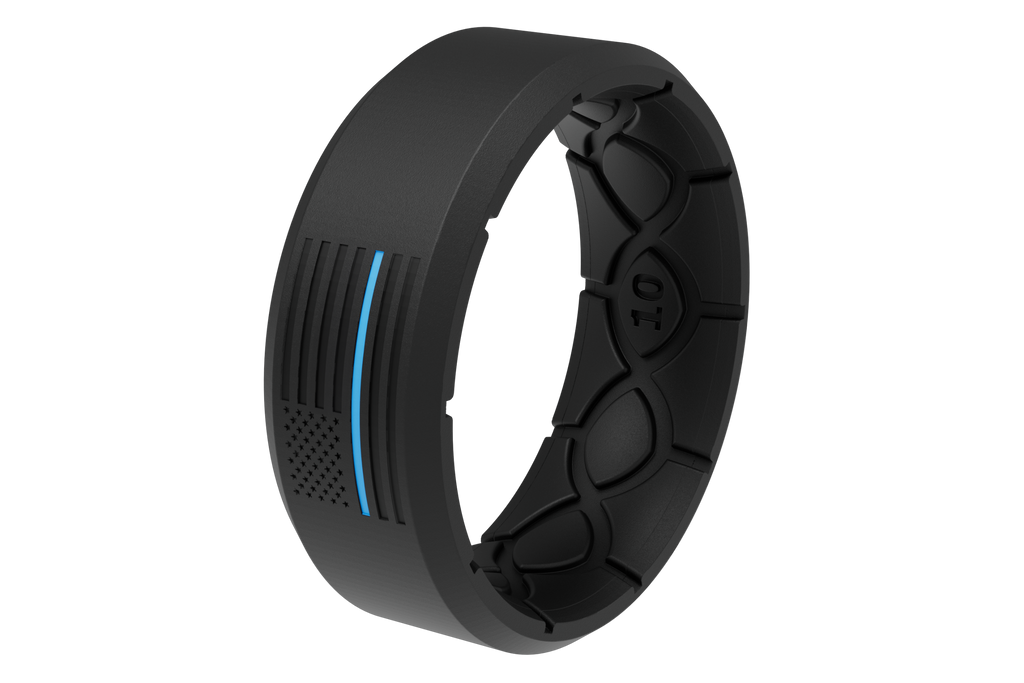 Edge Hero - Protector Black/Blue Line Ring
