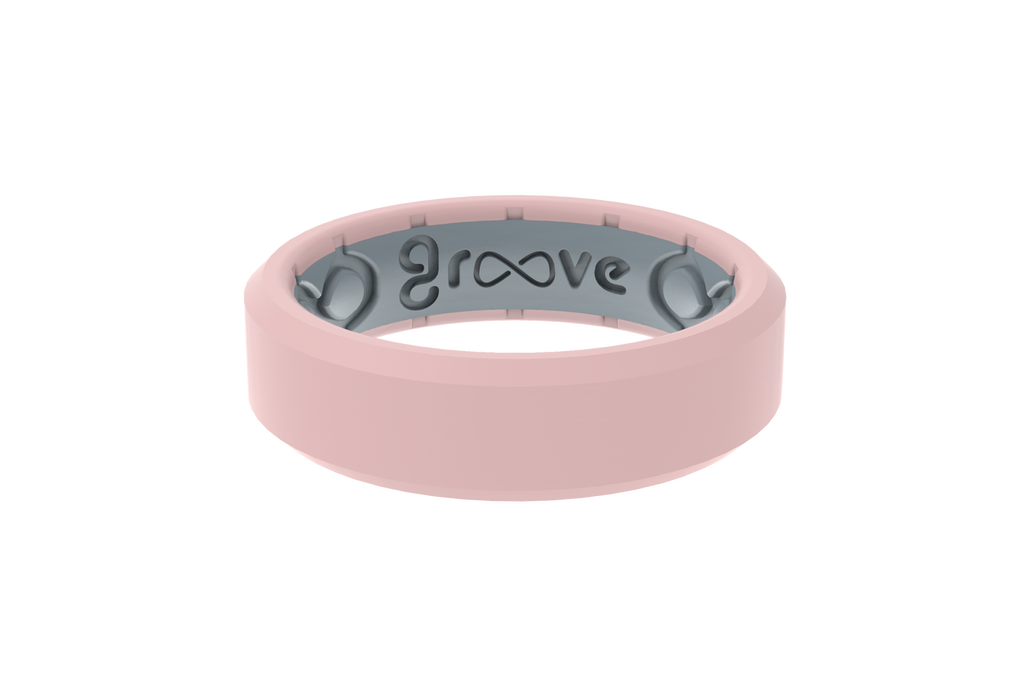 Edge Rose Quartz Thin Ring