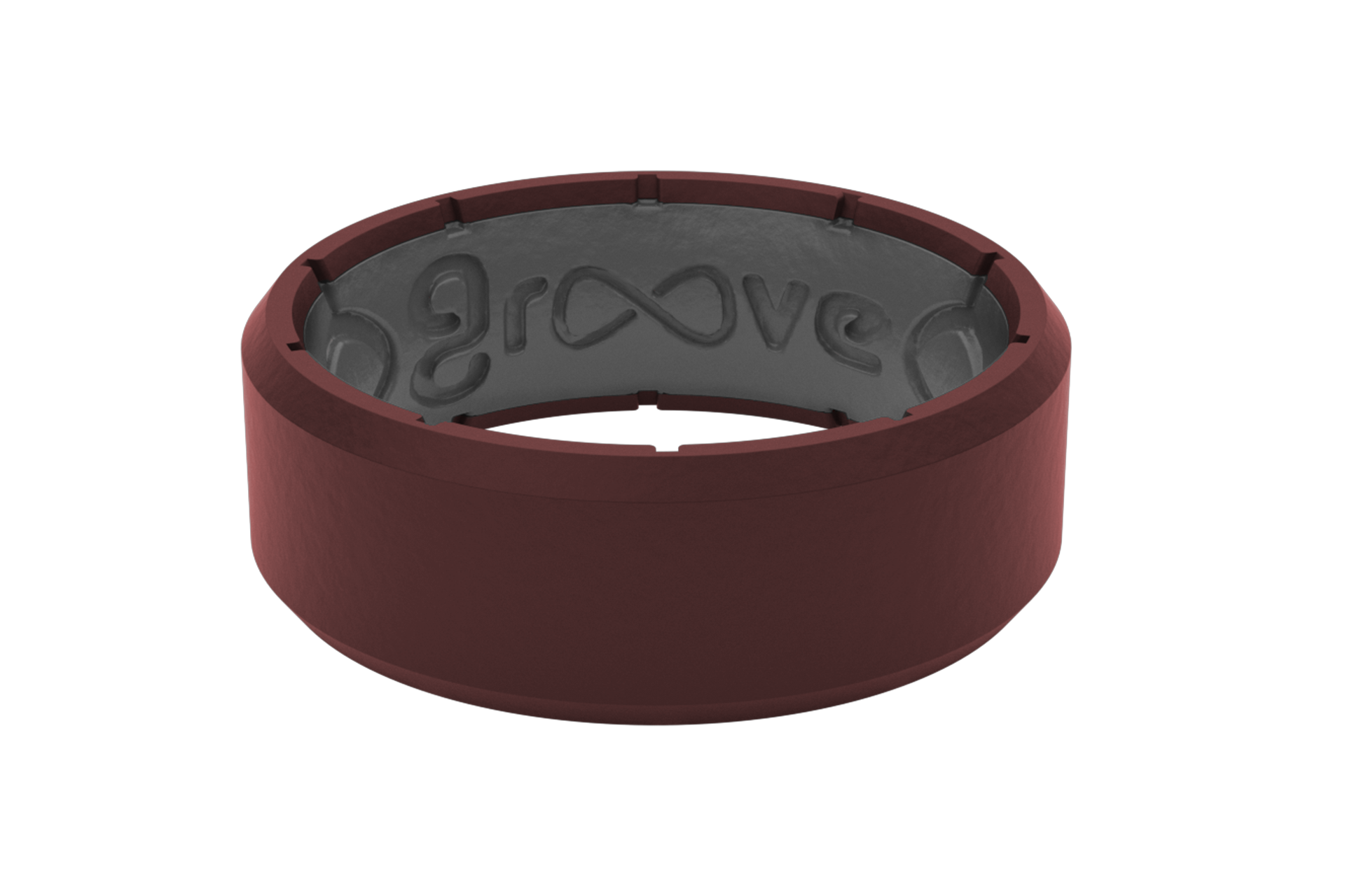 Edge Crimson &amp; Grey Ring