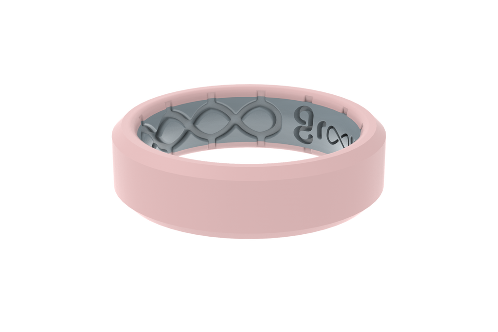Edge Rose Quartz Thin Ring