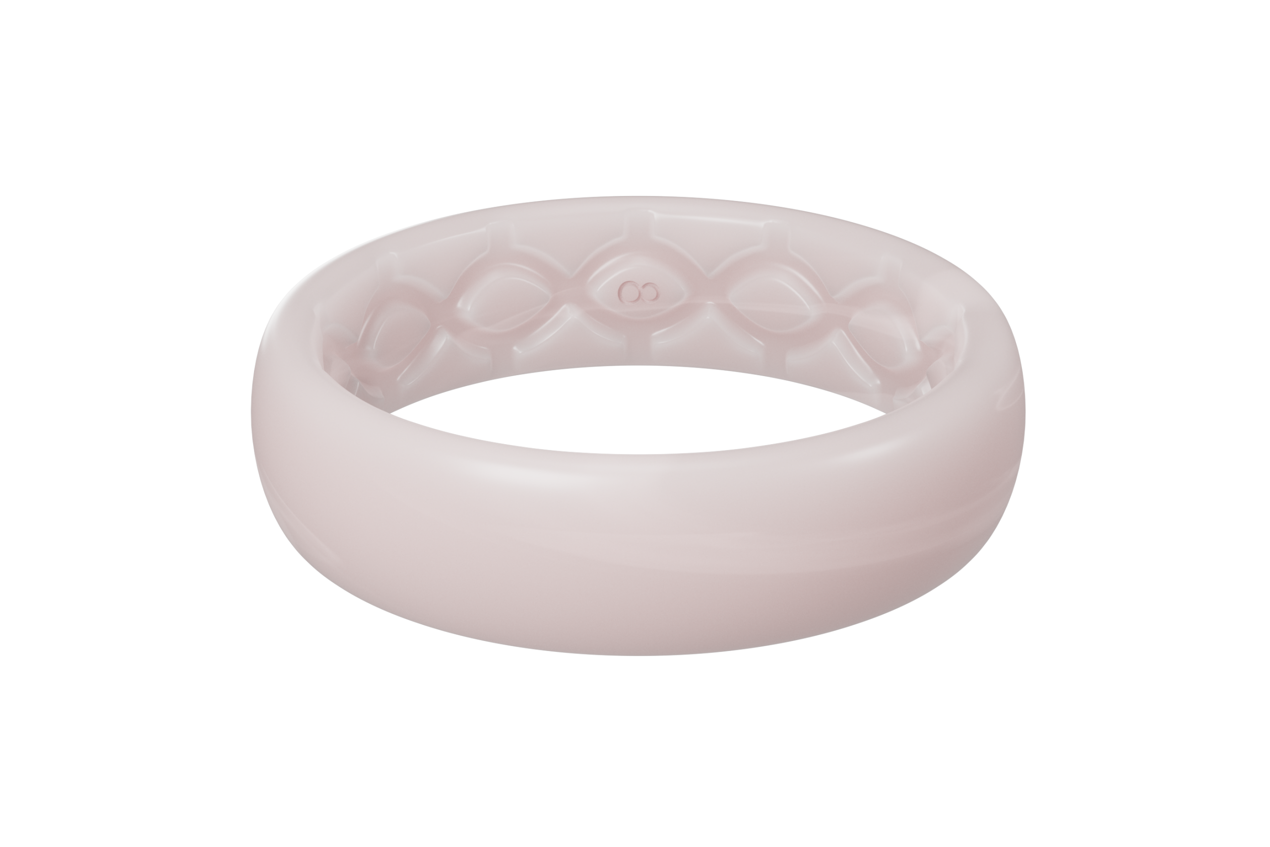 Solid Pearl Rose Thin Ring