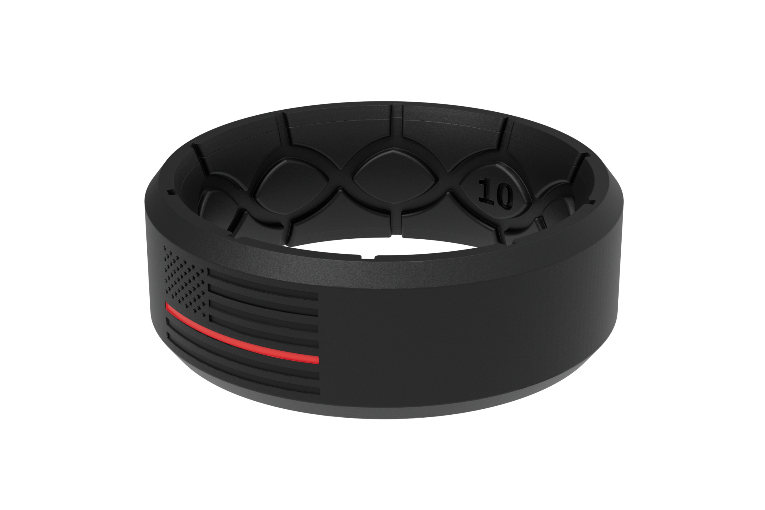 Edge Hero - Protector Black/Red Line Ring