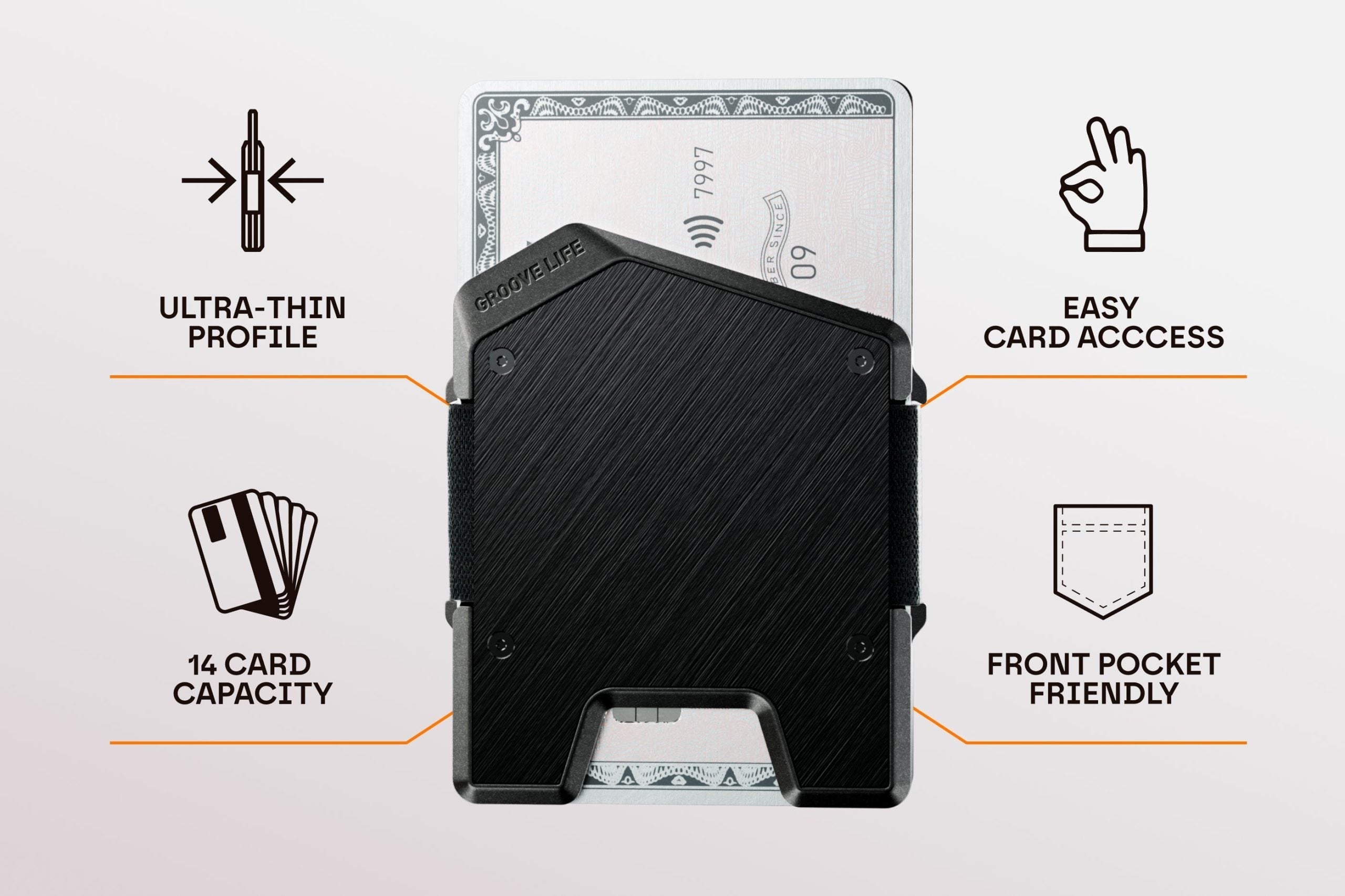 Groove Wallet® Stealth - Black