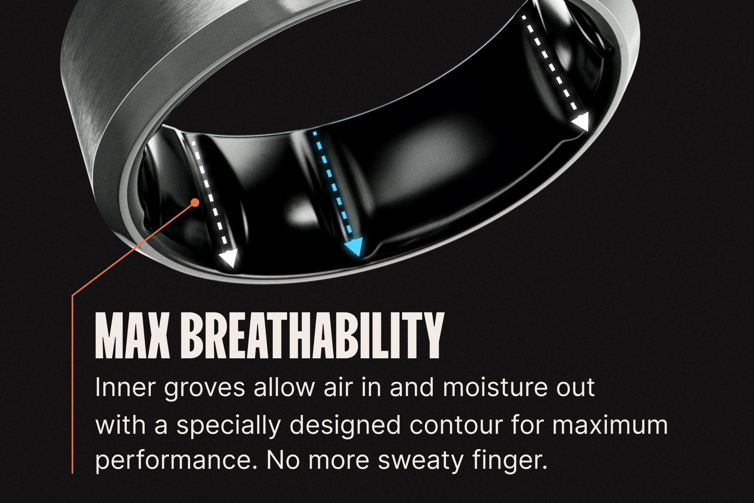 Groove Ring® Tungsten - Platinum