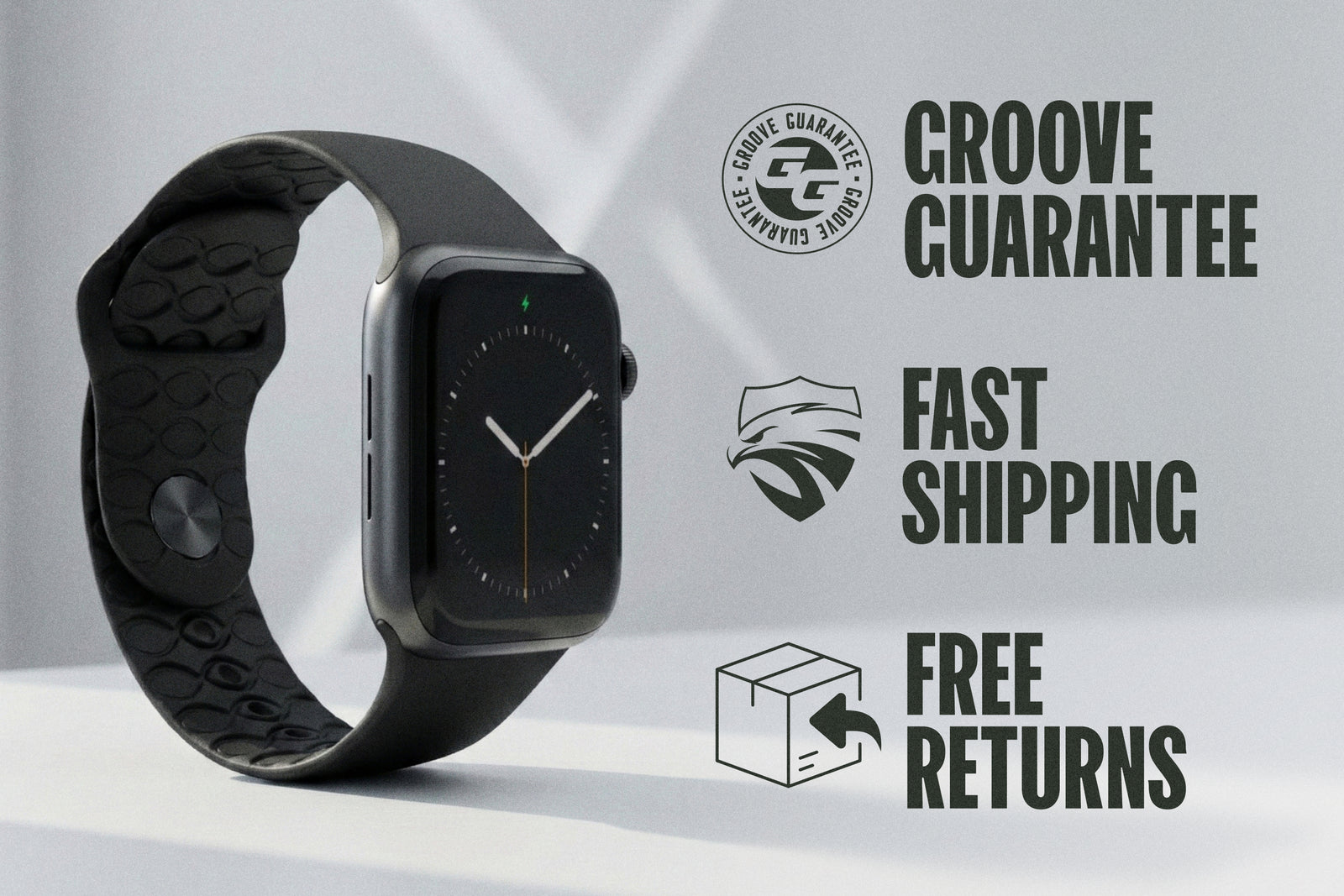 Apple Watch Band Solid Deep Stone Grey